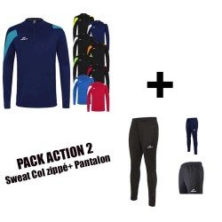 Sweat Col Zippé et Pantalon ACTION ELDERA-www.gdboules.com