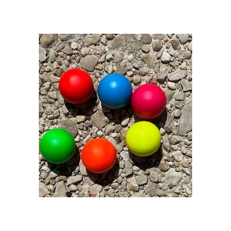 Lot de 6 cochonnets 30 mm fluo