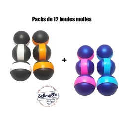 Packs 12 boules Molles La Schmolle