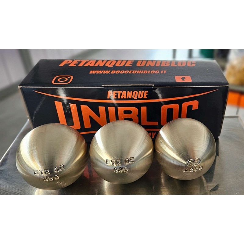 Boules de pétanque UNIBLOC ETR OR