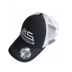 Casquette Noire Brodée Blanche MS